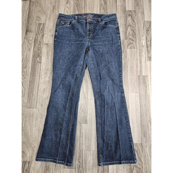 Tommy Hilfiger Jeans Womens 12 Short Blue Hope Boot Bootcut Denim Medium Wash - Picture 1 of 10
